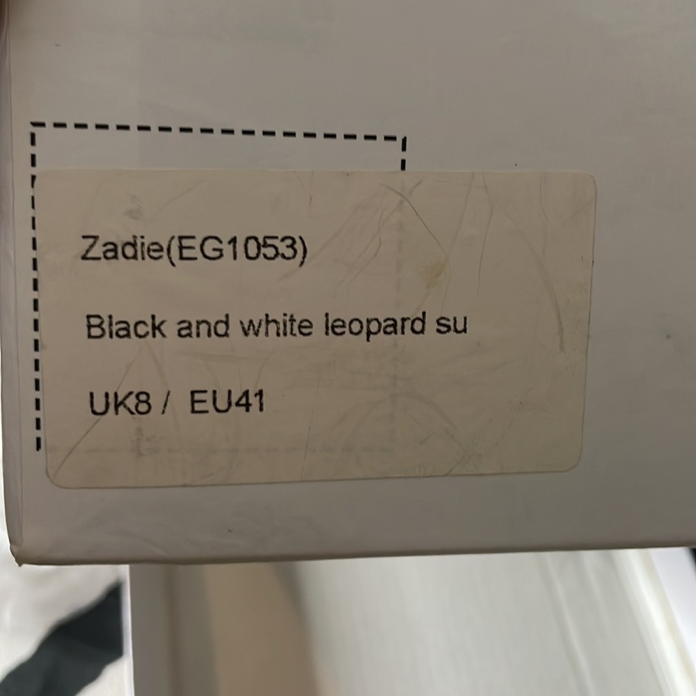 EGO black & white snow leopard mules - Picture 6 of 6